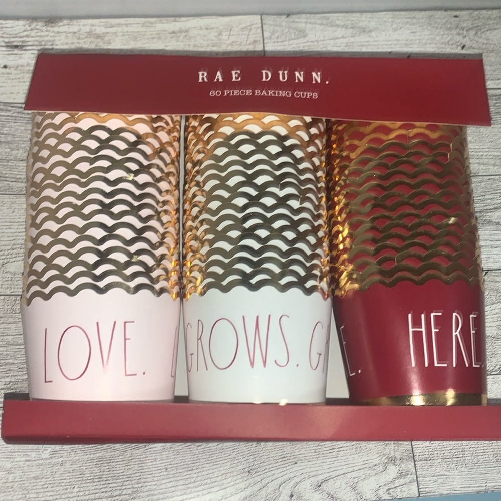 Rae Dunn LOVE GROWS HERE Baking Cups 60 count
